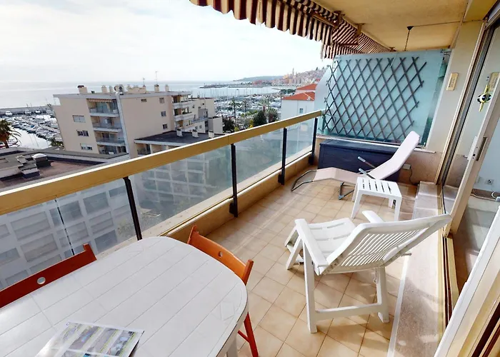 Superbe 2p Avec Terrasse, Climatisation Et Vue A - Fr-1-196-196 * Mentona